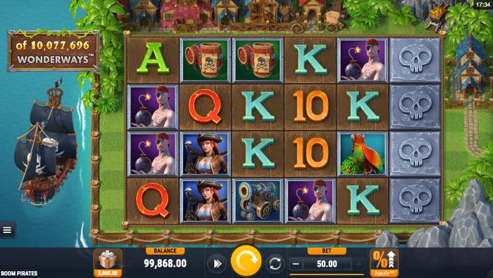 Boom Pirates Spilleautomat fra Microgaming